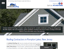 Tablet Screenshot of lakelandroofingnj.com